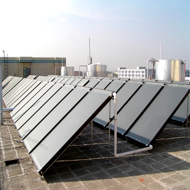 华工科技园平板太阳能热水工程